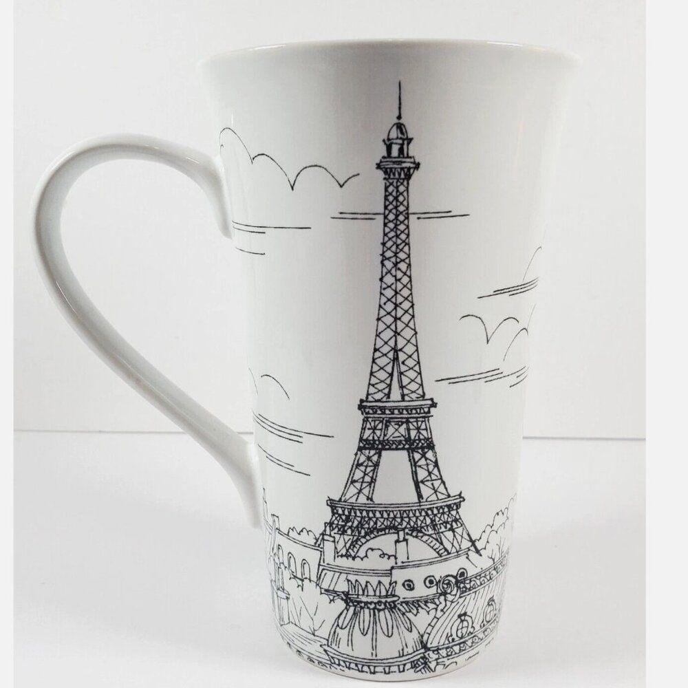 Latte Mug City Scenes Black by 222 Fifth (PTS)